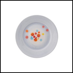 Coralla Maiuri, Gray, Bread and butter plate with rim