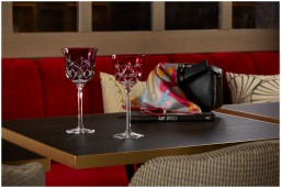 Cristallerie de Montbronn, Rome, Wine glass, light red