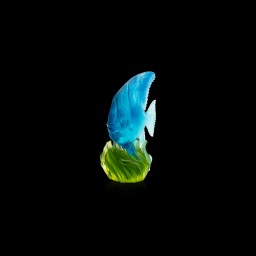 Daum, Maya sculptures, Medium Blue & Green Platax Fish