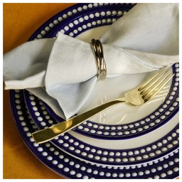 L'Objet, Perlée bleu, Dinner plate