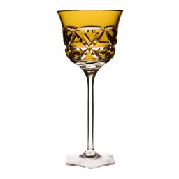 Cristallerie de Montbronn, Rome, Wine glass, amber