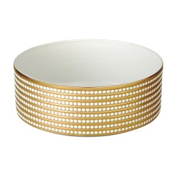 L'Objet, Perlée gold, Deep bowl, large