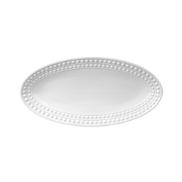 L'Objet, Perlée white, Oval platter, small