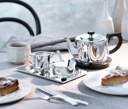 Robbe & Berking, Alta tea and coffee sets, silver plated, Tea pot
