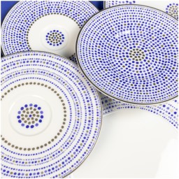 Robert Haviland & C. Parlon, Toscana Indigo, Coup soup plate
