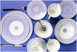 Robert Haviland & C. Parlon, Toscana Indigo, Coup soup plate