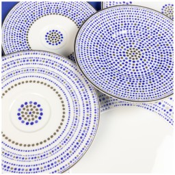 Robert Haviland & C. Parlon, Toscana Indigo, Dessert plate