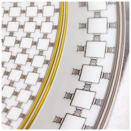 Robert Haviland & C. Parlon, Home Platinum, Round flat tarte dish
