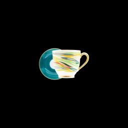 Robert Haviland & C. Parlon, Garden Party, Coffee cup & saucer