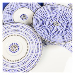 Robert Haviland & C. Parlon, Toscana Indigo, Chinese rice bowl
