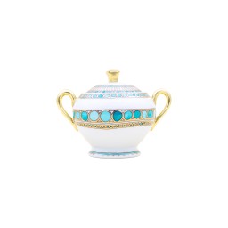 Robert Haviland & C. Parlon, Syracuse Turquoise, Sugar bowl
