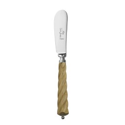 Alain Saint-Joanis, Mistral Olivewood, silver plated, Butter spreader