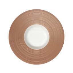 J.L Coquet, Hémisphère Pink Metalliс, Rim soup plate, large