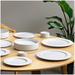 Fürstenberg, Datum white, Dinner plate with rim
