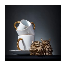 L'Objet, Haas Mojave Gold, Espresso cup and saucer