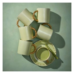 L'Objet, Haas Mojave Matcha Gold, Tea saucer