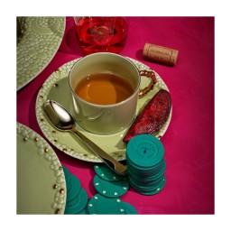 L'Objet, Haas Mojave Matcha Gold, Espresso cup and saucer