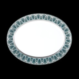 Haviland, Rêves du Nil Platinum, Oval dish