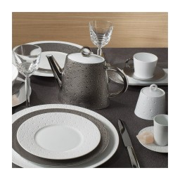 Bernardaud, Ecume Platinum, Sugar bowl