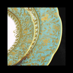 Bernardaud, Eden turquoise, Espresso cup and saucer