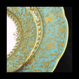 Bernardaud, Eden turquoise, Sugar bowl