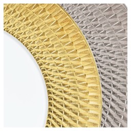 Bernardaud, Twist Platinum, Set of 2 coffee cups and saucers