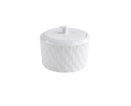Bernardaud, Twist White, Sugar bowl