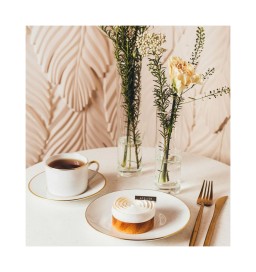 Bernardaud, Palmyre, Espresso cup and saucer