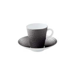 Raynaud, Minéral irisé Dark Grey, Coffee saucer