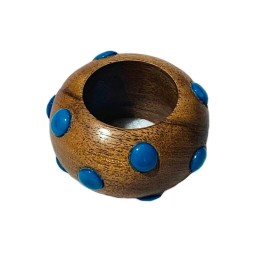 Von Gern Home, Candy napkin rings, Dot napkin ring, navy