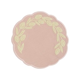 TRUFFLE BEE, WILLOW LINEN, Coasters set of 2