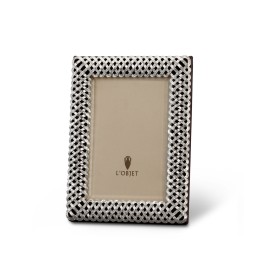 L'Objet, Picture Frames, Braid Frame, platinum 10x15 cm