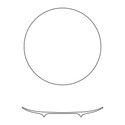 Jaune de Chrome, Song Ocre, Dessert plate