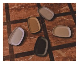 Giobagnara, Maris aluminium trays by Kelly Wearstler, Small rectangular tray, ivory