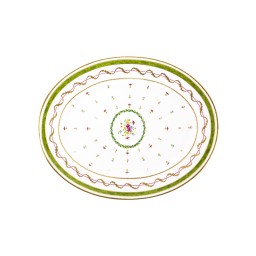 Haviland, Vieux paris vert, Oval dish