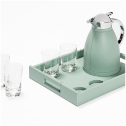 Pigment France, Beaubourg nesting tray set, Tray set for chantilly carafe & four glasses, large