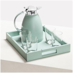 Pigment France, Beaubourg nesting tray set, Tray set for chantilly carafe & four glasses, large