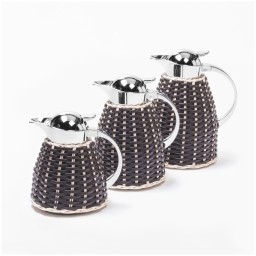 Pigment France, Leather & rattan carafes, Chantilly carafe 1 l