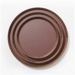 Poltrona Frau, Trays collection, Round tray small, orange
