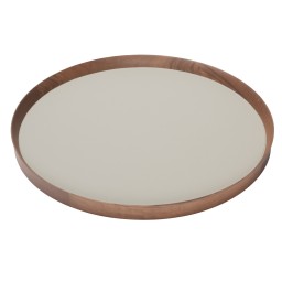 Poltrona Frau, Trays collection, Round tray large, grey