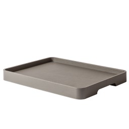 Poltrona Frau, Trays collection, Bed tray, dark grey