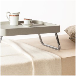 Poltrona Frau, Trays collection, Bed tray, grey