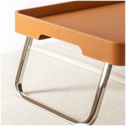 Poltrona Frau, Trays collection, Bed tray, orange