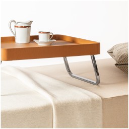 Poltrona Frau, Trays collection, Bed tray, orange