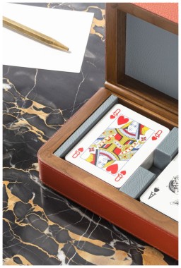 Poltrona Frau, Games collection, Cards wooden box