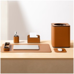 Poltrona Frau, Desk sets, Flat pen holder, orange