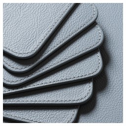 Poltrona Frau, Table accessories, Coasters set of 6, light blue