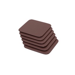 Poltrona Frau, Table accessories, Coasters set of 6, burgundy