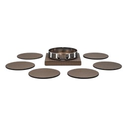 Pinetti, Placemats and coasters, Coaster holder with 6 coasters
