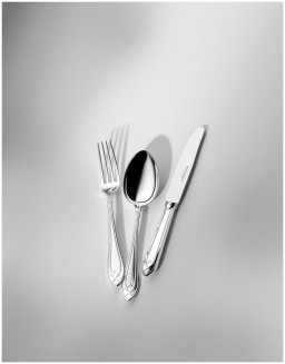Robbe & Berking, Arcade cutlery, silver plated, Compote / salad serving spoon, large